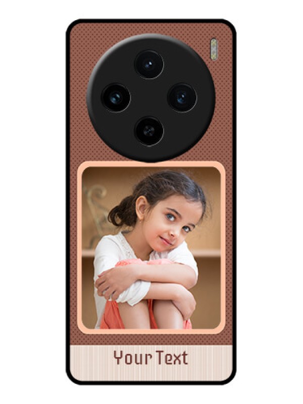 Custom Vivo X100 5G Custom Glass Phone Case - Simple Pic Upload Design