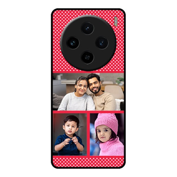 Vivo X100 5G Custom Glass Phone Case - Bulk Photo Upload Design