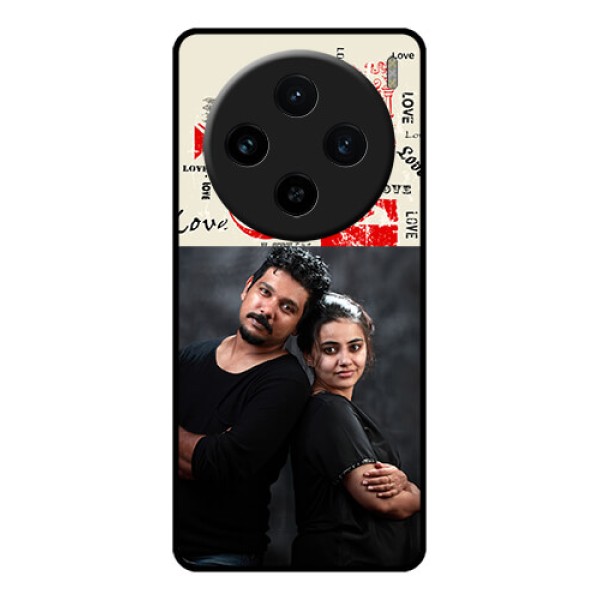 Vivo X100 5G Custom Glass Phone Case - Trendy Love Design Case
