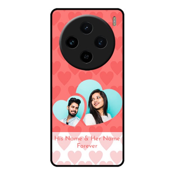Vivo X100 5G Custom Glass Phone Case - Couple Pic Upload Design