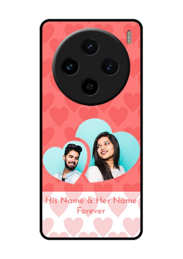 Vivo X100 5G Custom Glass Phone Case - Couple Pic Upload Design
