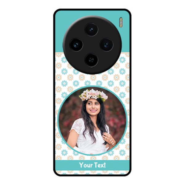 Vivo X100 5G Custom Glass Phone Case - Beautiful Flowers Design