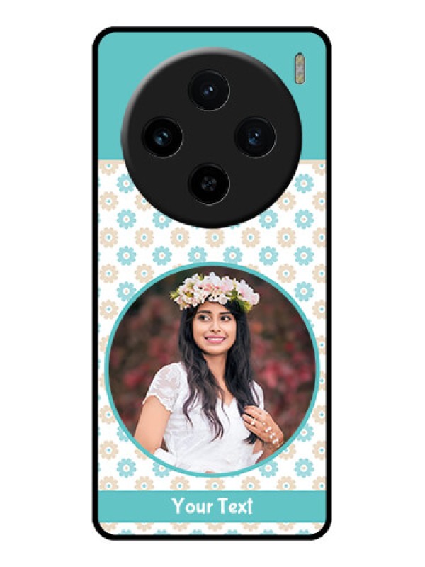 Custom Vivo X100 5G Custom Glass Phone Case - Beautiful Flowers Design