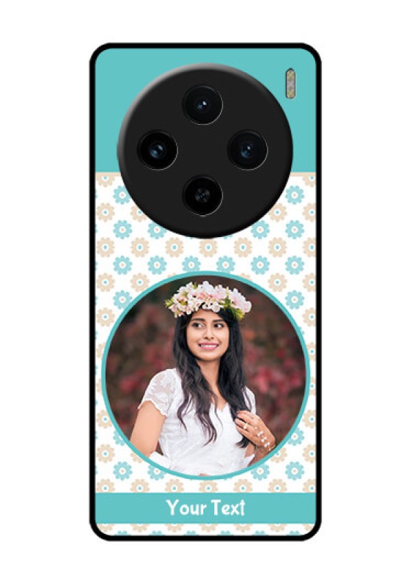 Vivo X100 5G Custom Glass Phone Case - Beautiful Flowers Design