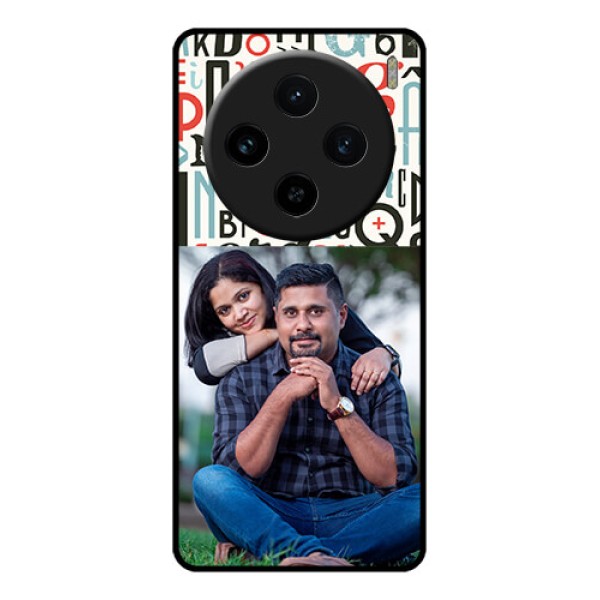 Vivo X100 5G Custom Glass Phone Case - Alphabet Design