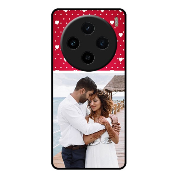 Vivo X100 5G Custom Glass Phone Case - Hearts Mobile Case Design