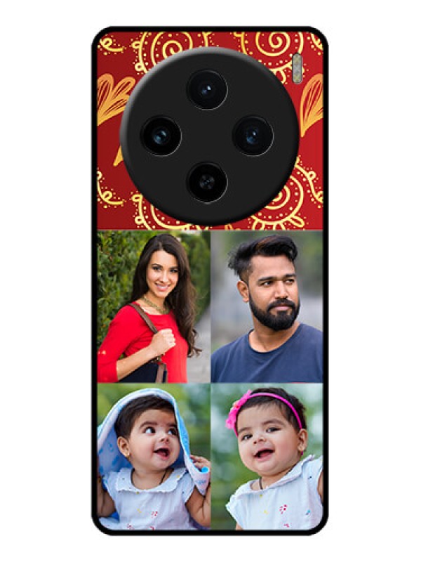 Custom Vivo X100 5G Custom Glass Phone Case - 4 Image Traditional Design