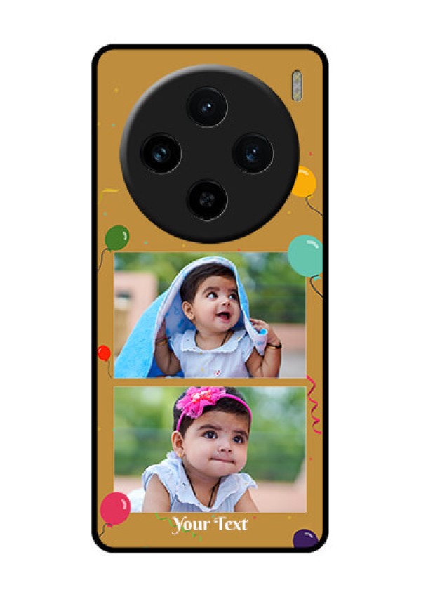 Vivo X100 5G Custom Glass Phone Case - Image Holder With Birthday Celebrations Design