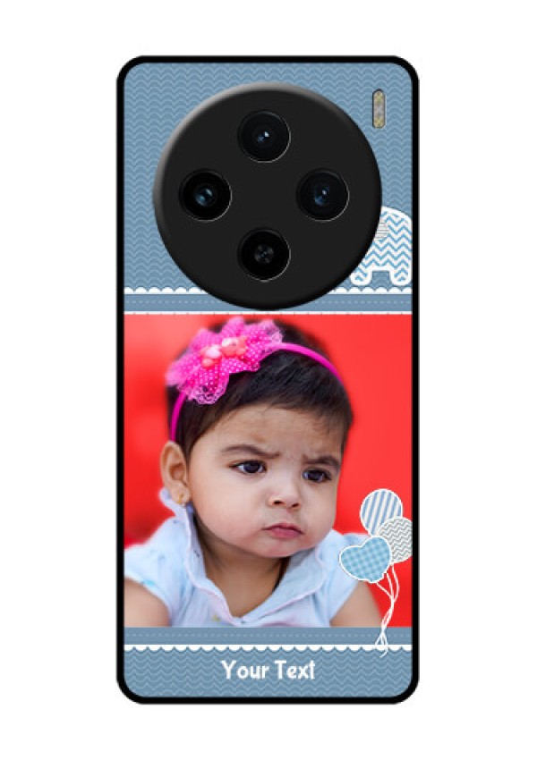 Vivo X100 5G Custom Glass Phone Case - With Kids Pattern Design