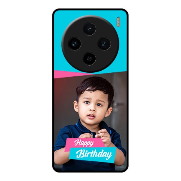 Vivo X100 5G Custom Glass Phone Case - Image Holder With 2 Color Design