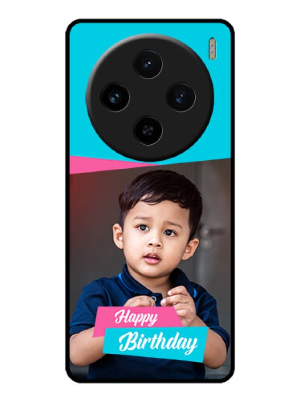 Custom Vivo X100 5G Custom Glass Phone Case - Image Holder With 2 Color Design