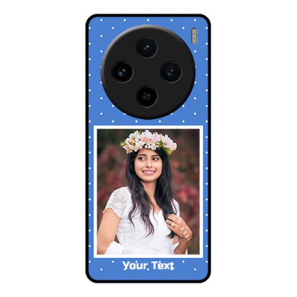 Vivo X100 5G Custom Glass Phone Case - Polka Dots Design