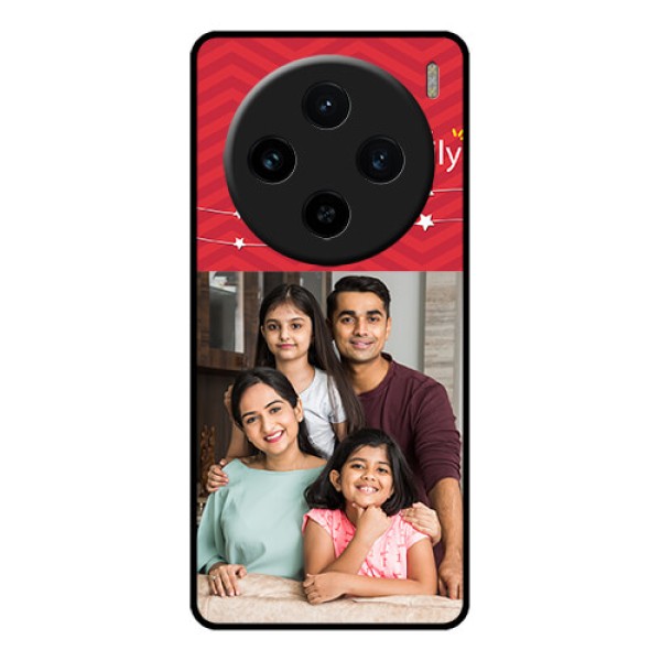 Vivo X100 5G Custom Glass Phone Case - Happy Family Design