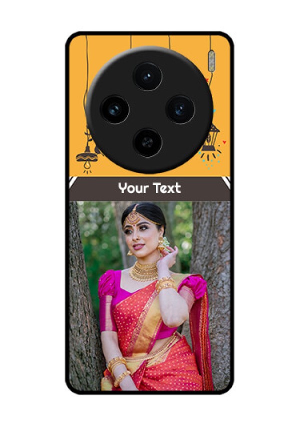 Vivo X100 5G Custom Glass Phone Case - With Family Picture And Icons