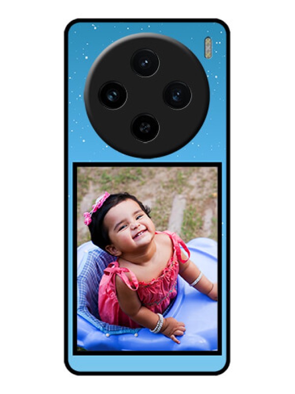 Custom Vivo X100 5G Custom Glass Phone Case - Wave Pattern Colorful Design