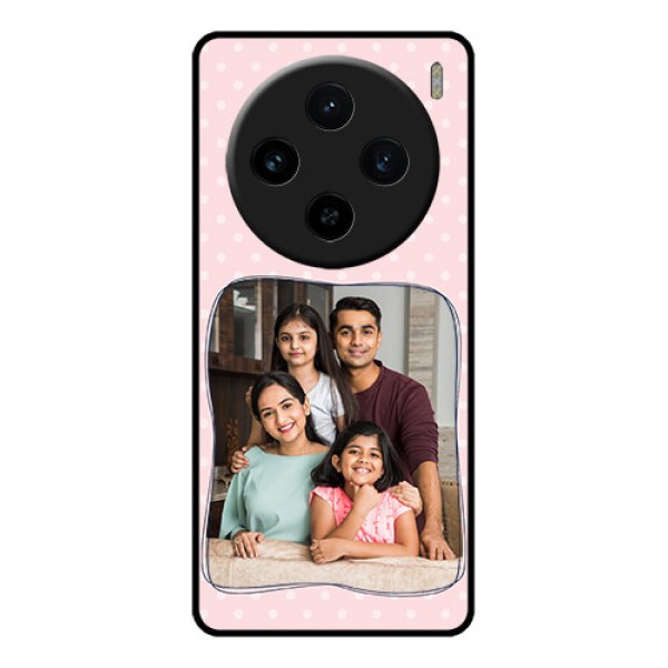 Vivo X100 5G Custom Glass Phone Case - Family With Dots Design