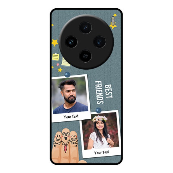 Vivo X100 5G Custom Glass Phone Case - Sticky Frames And Friendship Design Vivo X100 5G Custom Glass Phone Case - Sticky Frames And Friendship Design