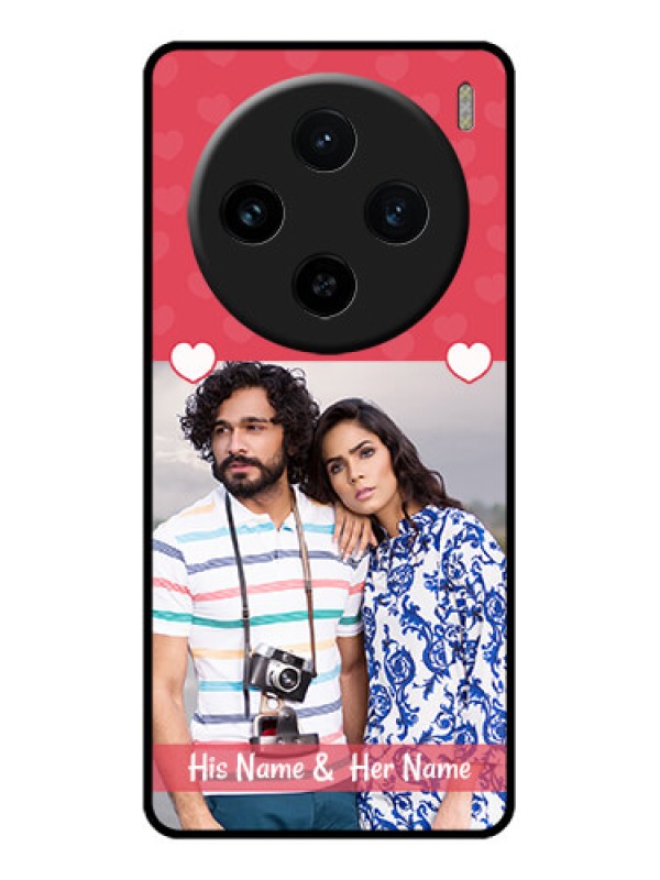 Custom Vivo X100 5G Custom Glass Phone Case - Simple Love Design