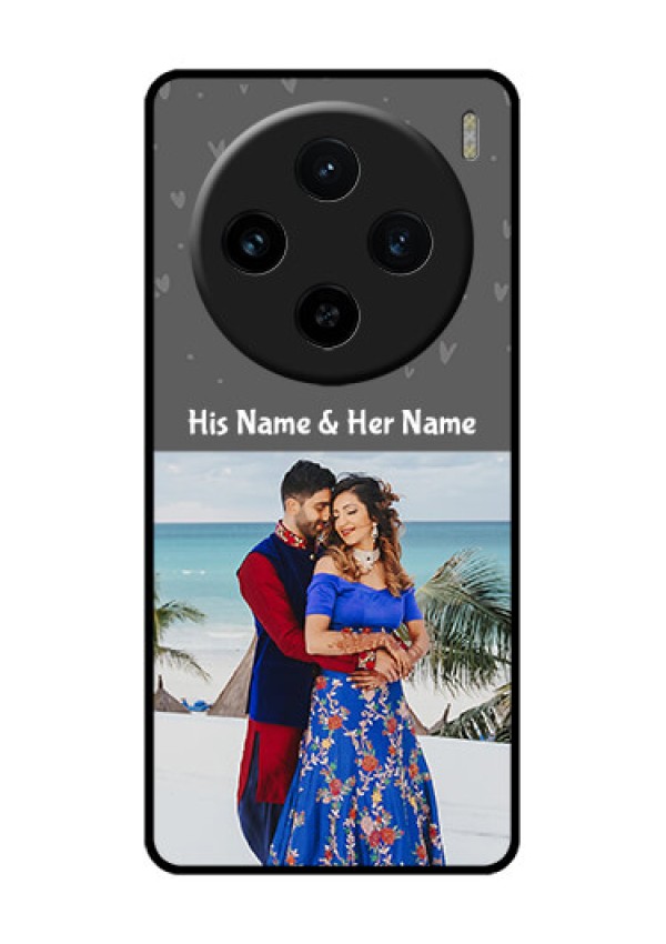 Vivo X100 5G Custom Glass Phone Case - Buy Love Design With Photo Online