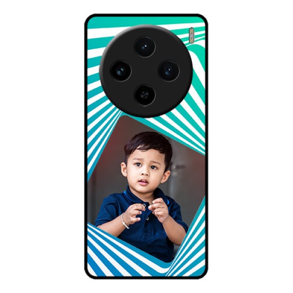 Vivo X100 5G Custom Glass Phone Case - Abstract Spiral Design