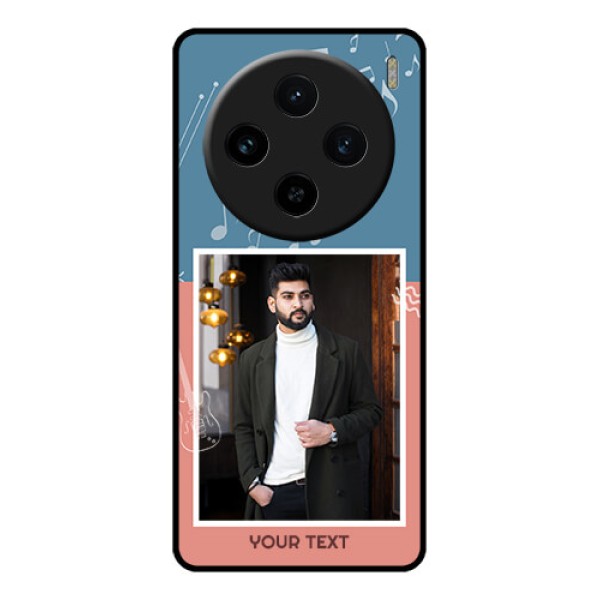 Vivo X100 5G Custom Glass Phone Case - With Color Musical Note Design Vivo X100 5G Custom Glass Phone Case - With Color Musical Note Design