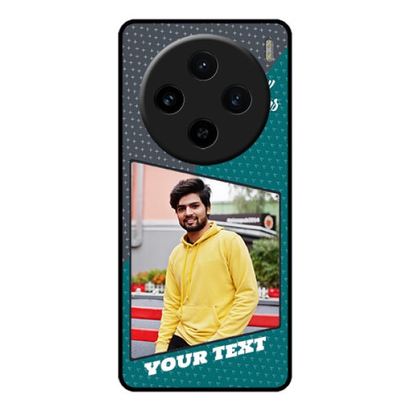 Vivo X100 5G Custom Glass Phone Case - Background Pattern Design With Quote Vivo X100 5G Custom Glass Phone Case - Background Pattern Design With Quote