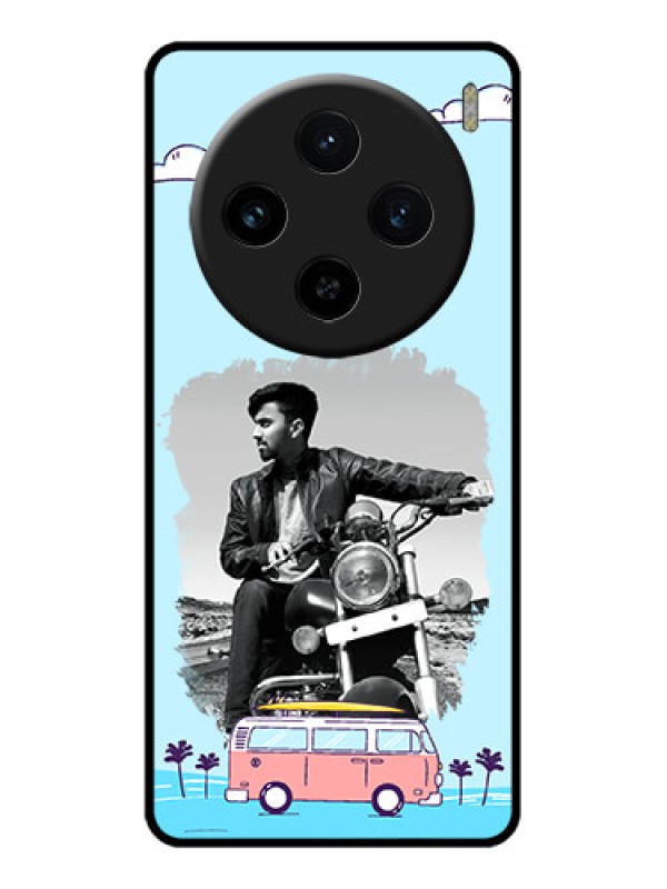 Custom Vivo X100 5G Custom Glass Phone Case - Travel & Adventure Design