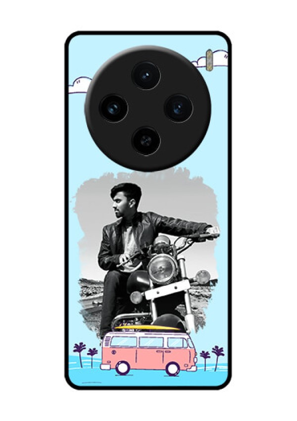 Vivo X100 5G Custom Glass Phone Case - Travel & Adventure Design