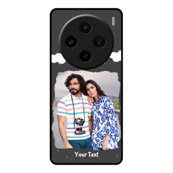 Vivo X100 5G Custom Glass Phone Case - Splashes With Love Doodles Design Vivo X100 5G Custom Glass Phone Case - Splashes With Love Doodles Design