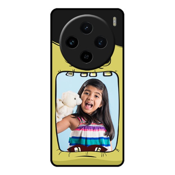 Vivo X100 5G Custom Glass Phone Case - Cartoon Monster Back Case Design