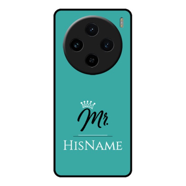 Vivo X100 5G Custom Glass Phone Case - Mr With Name Design