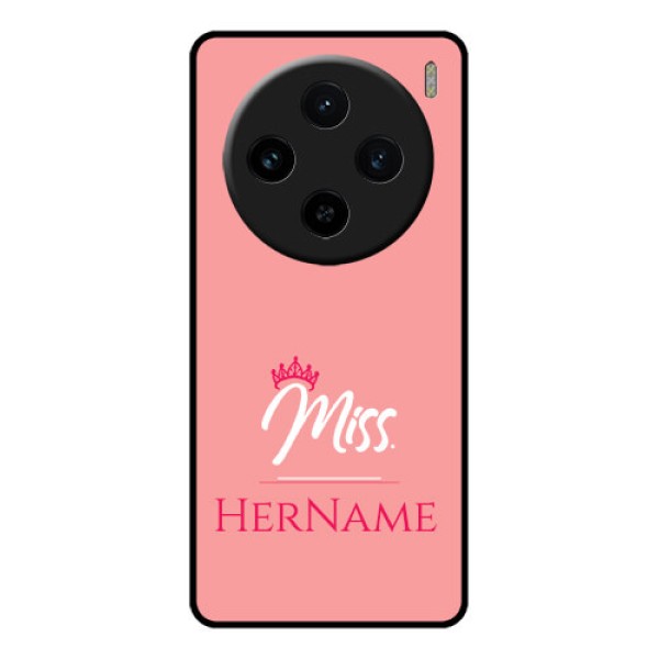 Vivo X100 5G Custom Glass Phone Case - Mrs With Name Design