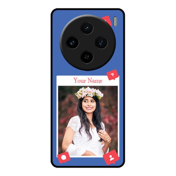 Vivo X100 5G Custom Glass Phone Case - Like Share And Comment Design Vivo X100 5G Custom Glass Phone Case - Like Share And Comment Design