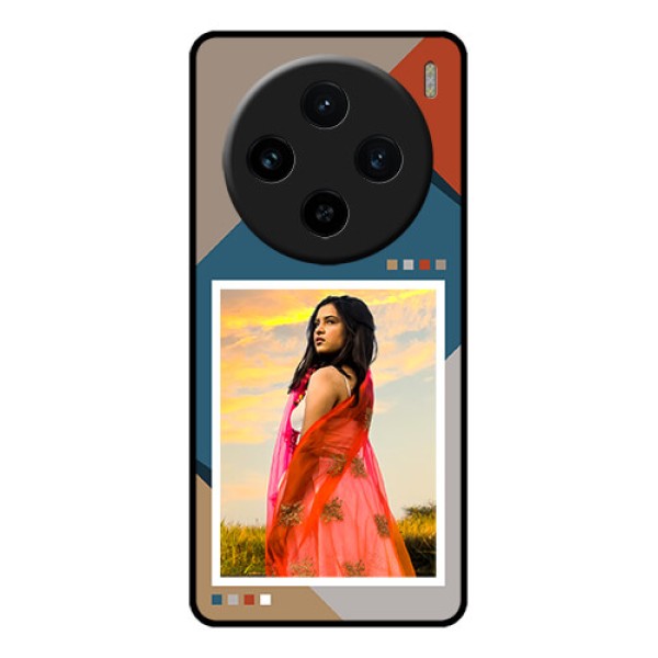 Vivo X100 5G Custom Glass Phone Case - Retro Color Pallet Design