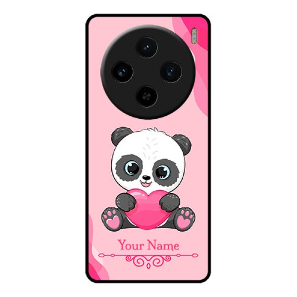 Vivo X100 5G Custom Glass Phone Case - Cute Panda Design