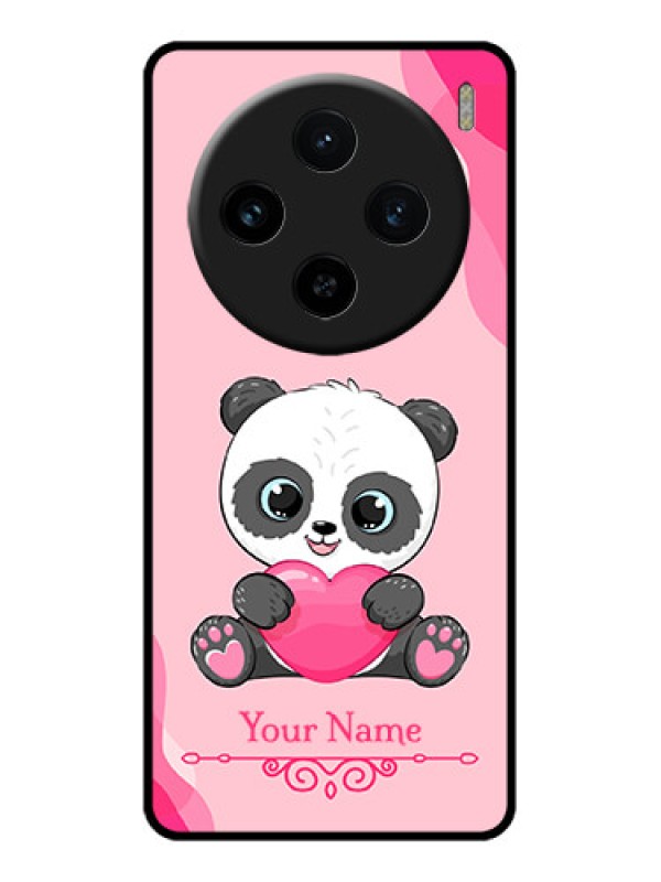 Custom Vivo X100 5G Custom Glass Phone Case - Cute Panda Design