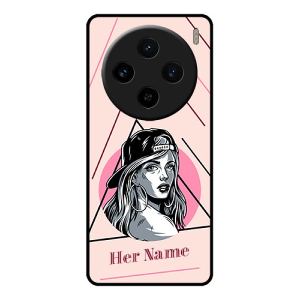 Vivo X100 5G Custom Glass Phone Case - Rockstar Girl Design