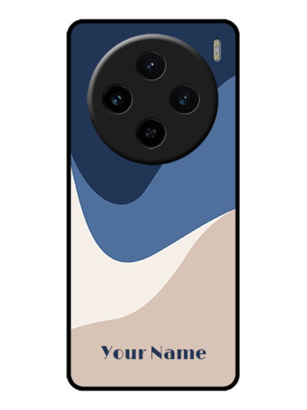 Custom Vivo X100 5G Custom Glass Phone Case - Abstract Drip Art Design