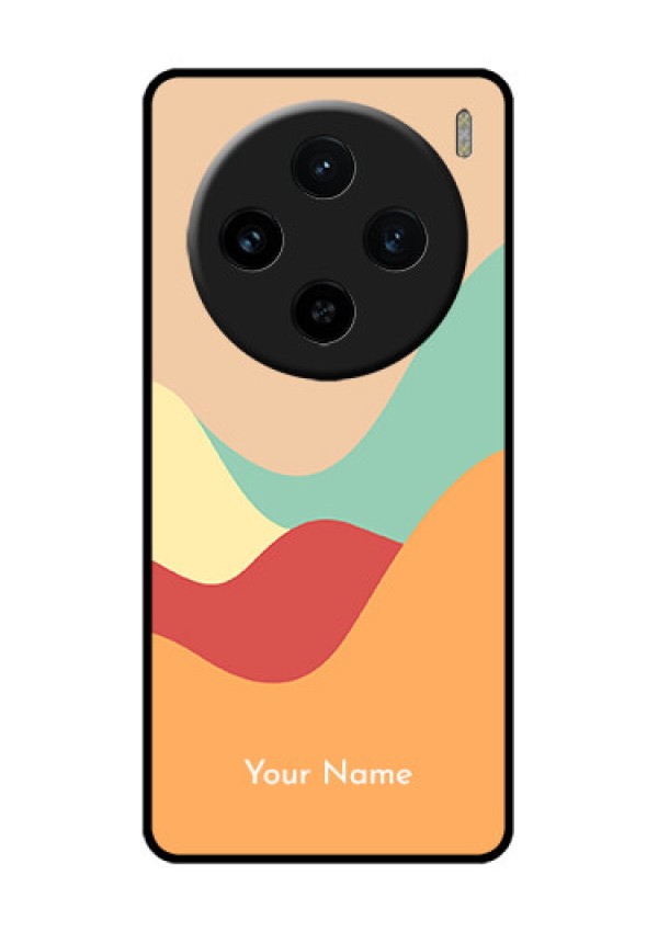Vivo X100 5G Custom Glass Phone Case - Ocean Waves Multi - Colour Design