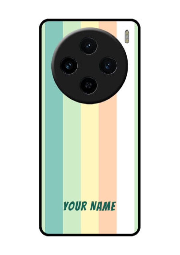 Vivo X100 5G Custom Glass Phone Case - Multi - Colour Stripes Design