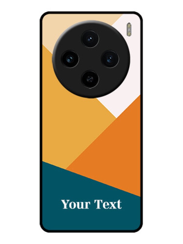Custom Vivo X100 5G Custom Glass Phone Case - Stacked Multi - Colour Design