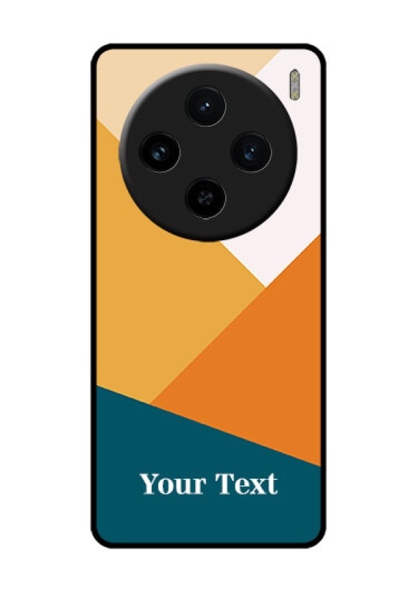 Vivo X100 5G Custom Glass Phone Case - Stacked Multi - Colour Design
