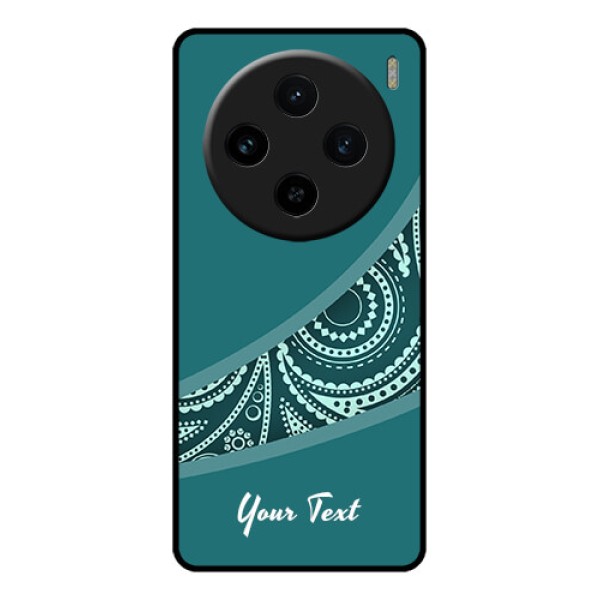Vivo X100 5G Custom Glass Phone Case - Semi Visible Floral Design Vivo X100 5G Custom Glass Phone Case - Semi Visible Floral Design
