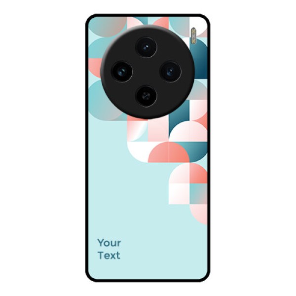 Vivo X100 5G Custom Glass Phone Case - Stylish Semi - Circle Pattern Design
