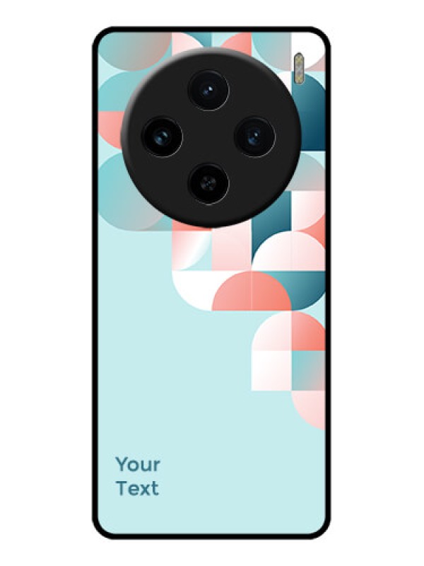 Custom Vivo X100 5G Custom Glass Phone Case - Stylish Semi - Circle Pattern Design