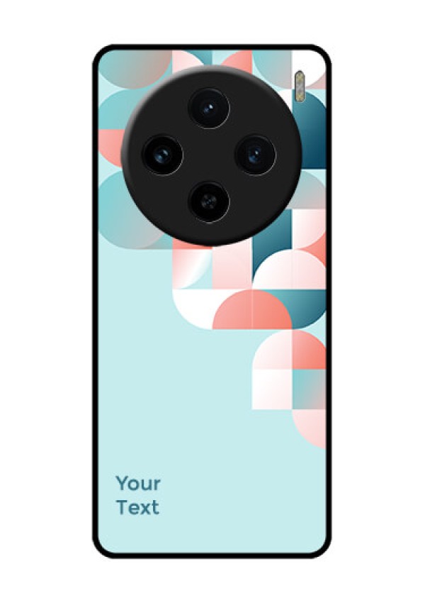 Vivo X100 5G Custom Glass Phone Case - Stylish Semi - Circle Pattern Design