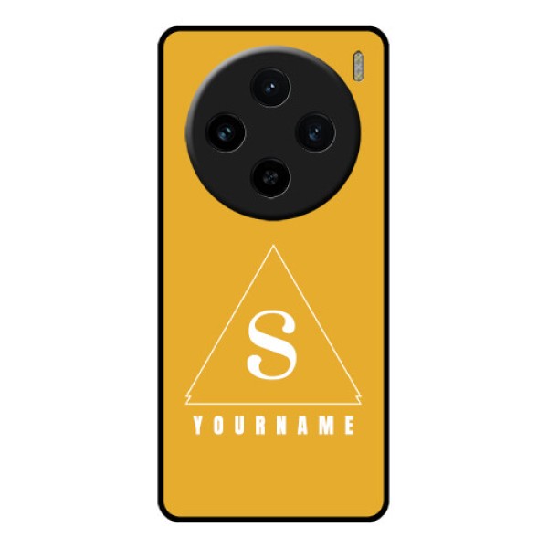 Vivo X100 5G Custom Glass Phone Case - Simple Triangle Design