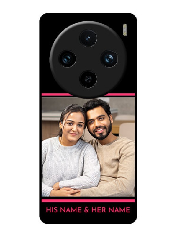 Custom Vivo X100 Pro 5G Custom Glass Phone Case - With Add Text Design