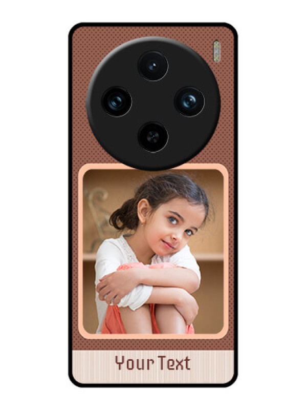 Custom Vivo X100 Pro 5G Custom Glass Phone Case - Simple Pic Upload Design