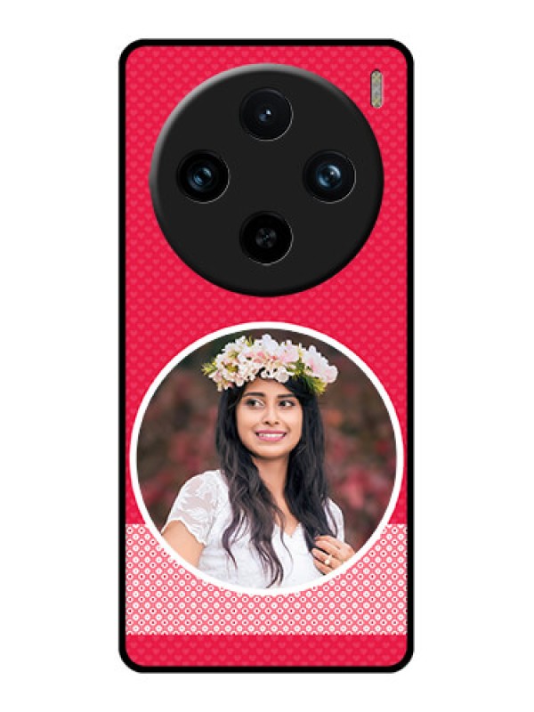 Custom Vivo X100 Pro 5G Custom Glass Phone Case - Pink Color Pattern Design